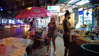 4K Thailand Travel 🇹🇭 Silom Area in Bangkok  Commercial amp Nightlife District [upl. by Ibok371]