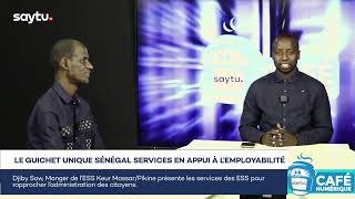 Le Guichet Unique Sénégal Services en appui à lemployabilité Café Numérique [upl. by Wilhelmina]