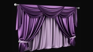 3ds max tutorial Modeling curtain [upl. by Atilahs]