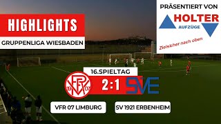 GL VfR 07 Limburg  SV 1921 Erbenheim 21  HIGHLIGHTS  16Spieltag [upl. by Kippie815]