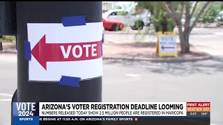 Voter registration deadline looming in Arizona [upl. by Amluz803]