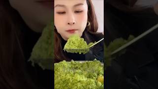 green ice 🧊eating asmr shorts icecrunching [upl. by Lehcear322]