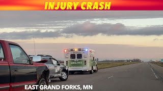 BREAKING NEWS Crash On Highway 2 Near East Grand Forks Minnesota [upl. by Anailil]