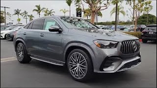 MercedesBenz AMG GLE 53 Coupe 2024 in Selenite Grey Metallic in AMG Black Exclusive Nappa Leather [upl. by Noxas75]