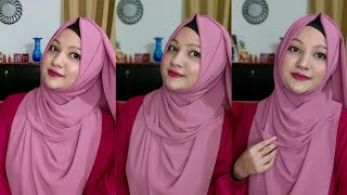 Full Coverage Georgette Hijab Tutorial 2022 Step by Step Tahmina Shova💝💝 [upl. by Iam699]