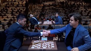 MAGNUS VS ABDUSATTOROV  Tata Steel Chess 2024 [upl. by Wojak]