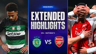 Sporting CP vs Arsenal Extended Highlights  UCL League Phase MD 5  CBS Sports Golazo [upl. by Summons939]