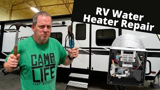 How We Repaired Our RV Water Heater RV Water Heater Repair [upl. by Franci]