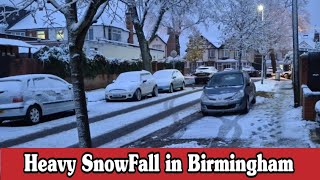 Heavy SnowFall in Birmingham  Snowing in Birmingham [upl. by Ovid768]