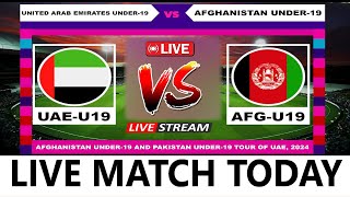 ODI Live  United Arab Emirates Under19 vs Afghanistan Under19 Live Cricket Score amp Commentary [upl. by Nygem]