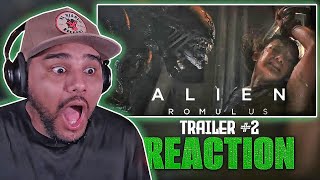 HOLY CRAP Alien Romulus OFFICIAL TRAILER 2 REACTION Horror Action [upl. by Liakim782]