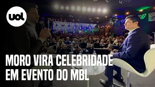 Exministro Sergio Moro é tratado como celebridade em congresso do MBL [upl. by Esinert]