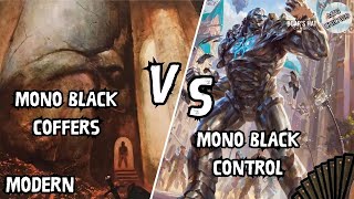 Mono Black Coffers VS Mono Black Control MTG Modern [upl. by Hilaire274]