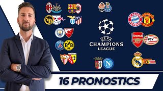 🇪🇺 Pronostic Foot LIGUE DES CHAMPIONS  Mes 16 PRONOSTICS  Ligue des Champions [upl. by Diehl349]