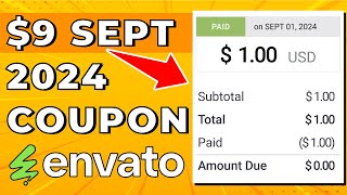 Envato Elements 9 New Coupon  September 2024  Renew Each Month [upl. by Lowrie]