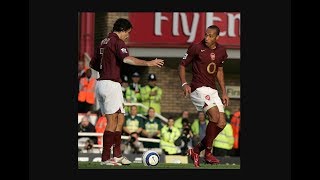 Henry and Pires funny penalty fail vs Man City and Henry mocks him celebrating the next game [upl. by Dnalsor]