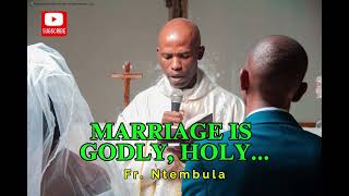 MARRIAGE IS GODLY  Fr Ntembula [upl. by Deckert]