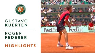 Gustavo Kuerten v Roger Federer Highlights  Mens Round 3 I RolandGarros 2004 [upl. by Asi579]