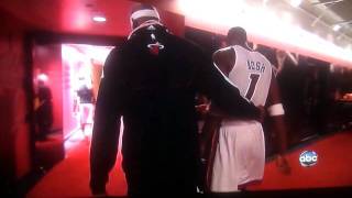 Chris Bosh cries after the Heat lose in the NBA Finals [upl. by Ahsema]