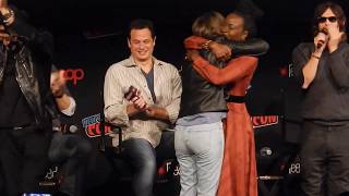 Lauren Cohan Surprise Return Home The Walking Dead at NYCC 2019 [upl. by Yznyl]