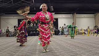 Sr Womens Jingle  Durant Powwow 2024  Saturday night Contest  Honoring Dale and Rowena Roberts [upl. by Sirah395]