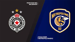 Partizan NIS Belgrade  Boulogne Metropoltans 92 Highlights  7DAYS EuroCup T16 Round 6 [upl. by Asli]