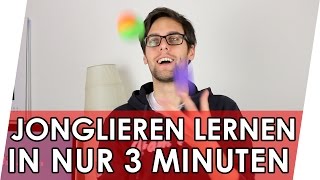 Jonglieren lernen mit 3 Bällen in 3 Minuten 💡 Jonglieren Tutorial [upl. by Dagmar]