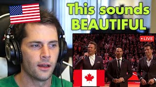 American Reacts to O Canada listening for the first time [upl. by Utas274]