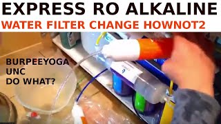 Express RO Alkaline water Filter Replacement how to 10 stage water filter system [upl. by Manlove994]