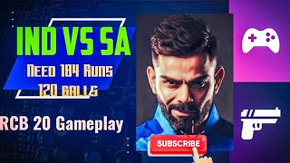 india team need 120 balls in 184 Runs  Game play RCB 24   OG Kanishk Gaming cricket shorts [upl. by Sibylla]