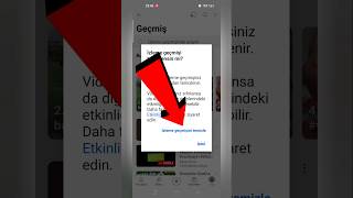 YouTube İzlenme Geçmişi Temizleme youtube izlenmegeçmişi [upl. by Phionna867]