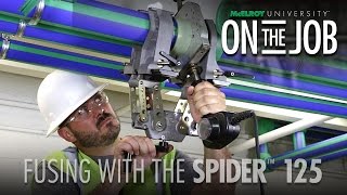 Fusing Polypropylene Pipe PPR with the McElroy® Spider™ 125  McElroy University On The Job [upl. by Brogle]