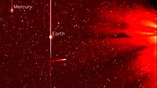 Comet ISON and Comet Encke captured on STEREO on November 25 2013 [upl. by Nerehs835]