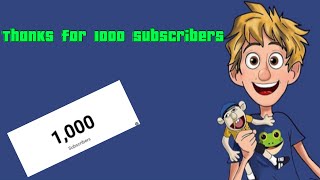 Thank you so much for 1000 subscribers [upl. by Celestia97]