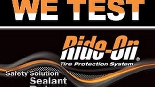 Puncture Prevention with RideOn tire sealant and balancer [upl. by Nevla]