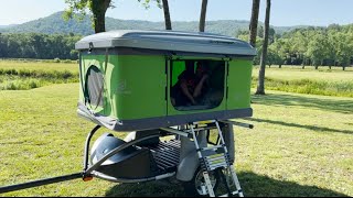 Kayak Trailer  Roof Tent  SylvanSport Reveals Its First Rooftop Tent The LOFT [upl. by Aisanahta]