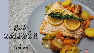 RECETA DE SALMÓN AL PAPILLOTE [upl. by Acimad664]