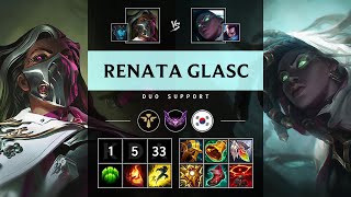 Renata Glasc Support vs Senna Vision Controller  KR Master Patch 1419 [upl. by Alemahs]