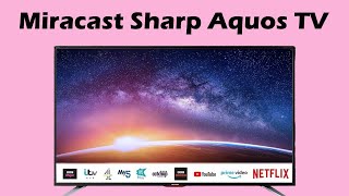 How to Miracast connection setup Sharp TV Aquos TV Miracast [upl. by Ahset]