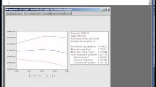 Using EViews to construct a forecast [upl. by Tadeas]