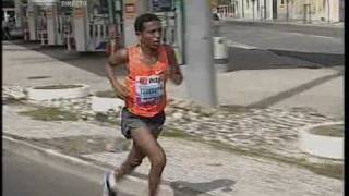 Zersenay Tadese 5823 WR in Lisbon [upl. by Hareehahs103]