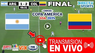 Argentina vs Colombia en vivo Donde Ver Partido Argentina vs Colombia Final Copa América 2024 HOY [upl. by Chaim368]