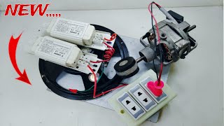 Powerfull Free Electricity Energy Using Big Speaker Light Ballest amp Wire [upl. by Pessa542]