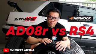 WHHEEL  Track Day  UHP Tires Comparison  AD08r vs RS4 [upl. by Vrablik]