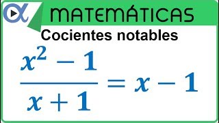 Cocientes notables [upl. by Souvaine]