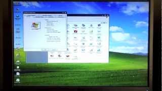 Windows XP on OS X 108 Mountain Lion BootCamp Mac mini mid 2011 [upl. by Eesyak]