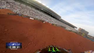 GoPro Malcolm Stewart  2021 Monster Energy Supercross  Atlanta 2  450 Heat 1 Highlights [upl. by Aneekal474]