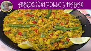 ARROZ CON POLLO Y HABAS  Recetas de Cocina [upl. by Atiras]