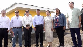 Delegación china visita proyecto de construcción de viviendas en Nicaragua [upl. by Orvas]