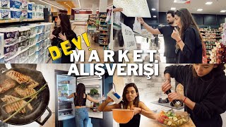 DEV MARKET ALIŞVERİŞİ  SOFRA HAZIRLIĞI  BUZDOLABI TEMİZLİĞİDÜZENİ  MENÜ LOKUM GİBİ IZGARA TAVUK [upl. by Kraska]